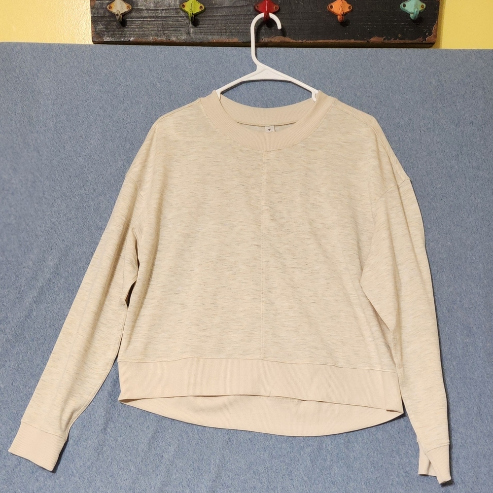 Yogasmoga off white sweatshirt. Size medium